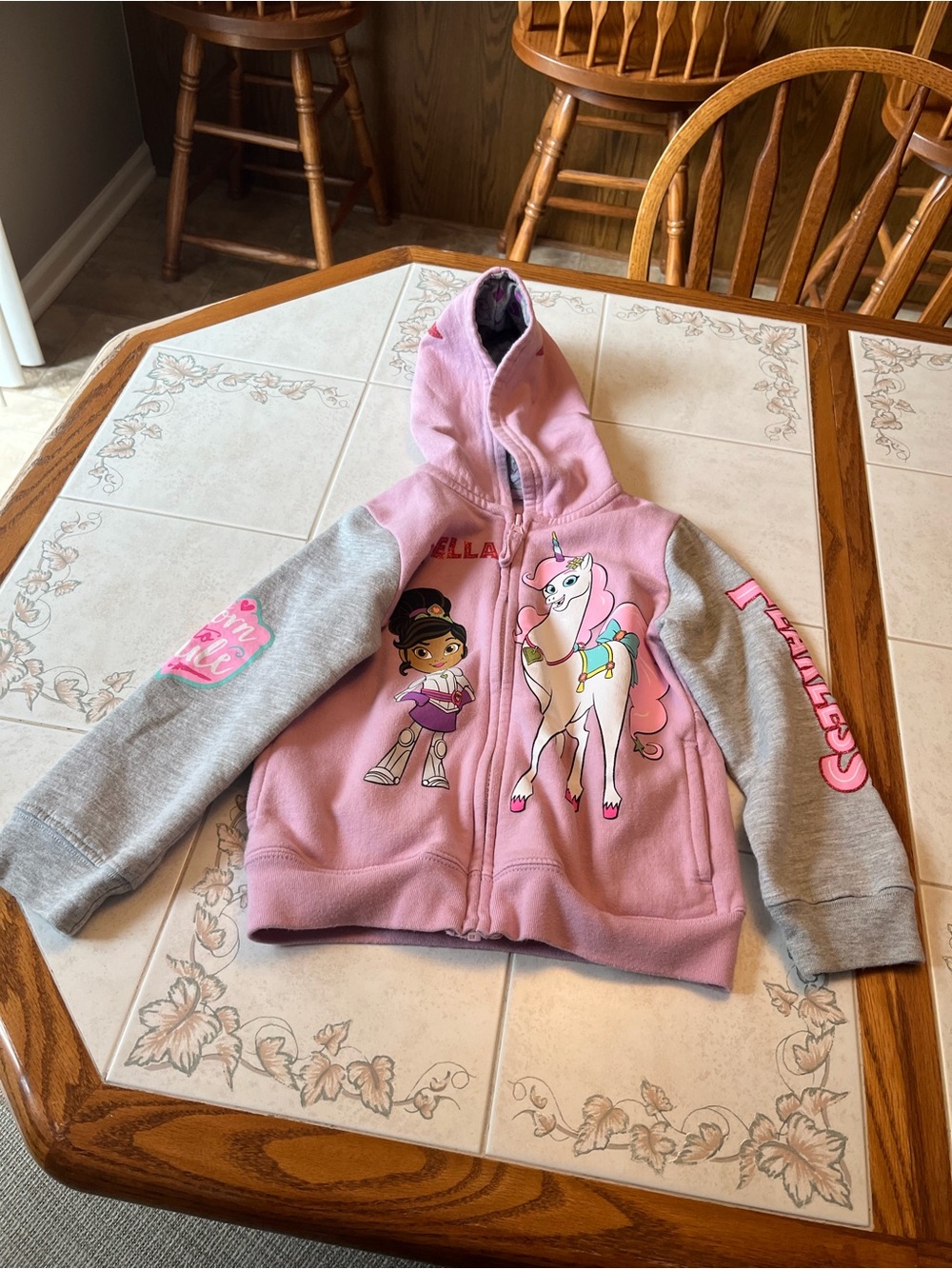 Girls' Pink Princess Hooded Jacket - Brand